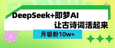用DeepSeek做AI 古诗词视频,涨粉 10W+(保姆级教程)-14号网创