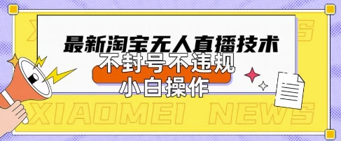 2025年淘宝无人直播带货10.0.全新技术,不违规,不封号,纯小白操作,日入数张【揭秘】-14号网创
